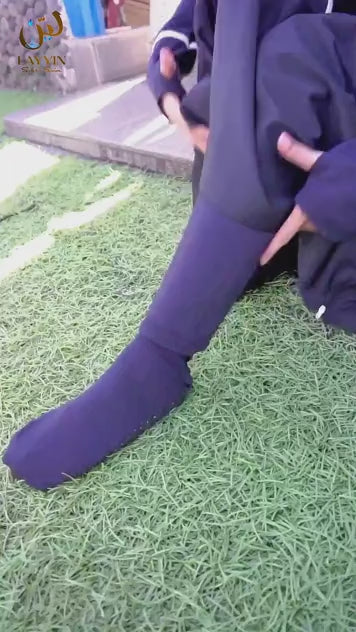 Close up details of Layyin anti slip swim socks